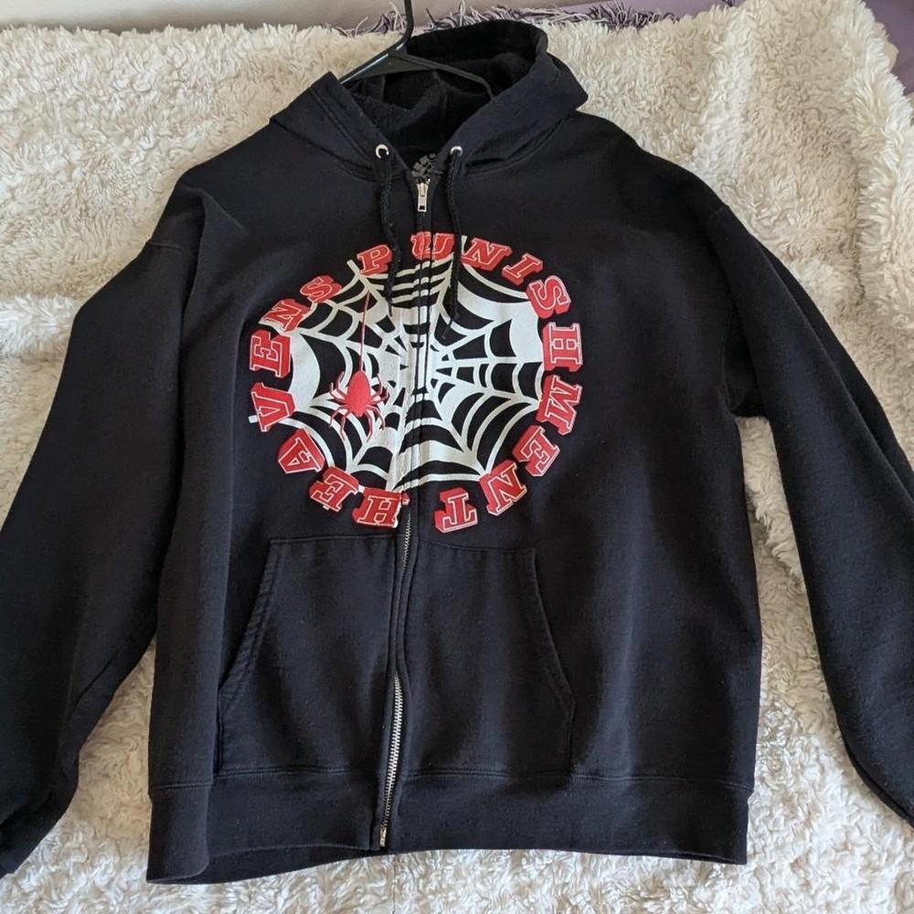 Black Spider Web Hoodie